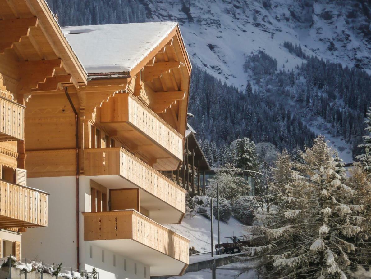 Holiday Flat #1, Chalet Aberot, Wengen, Switzerland 외부 사진