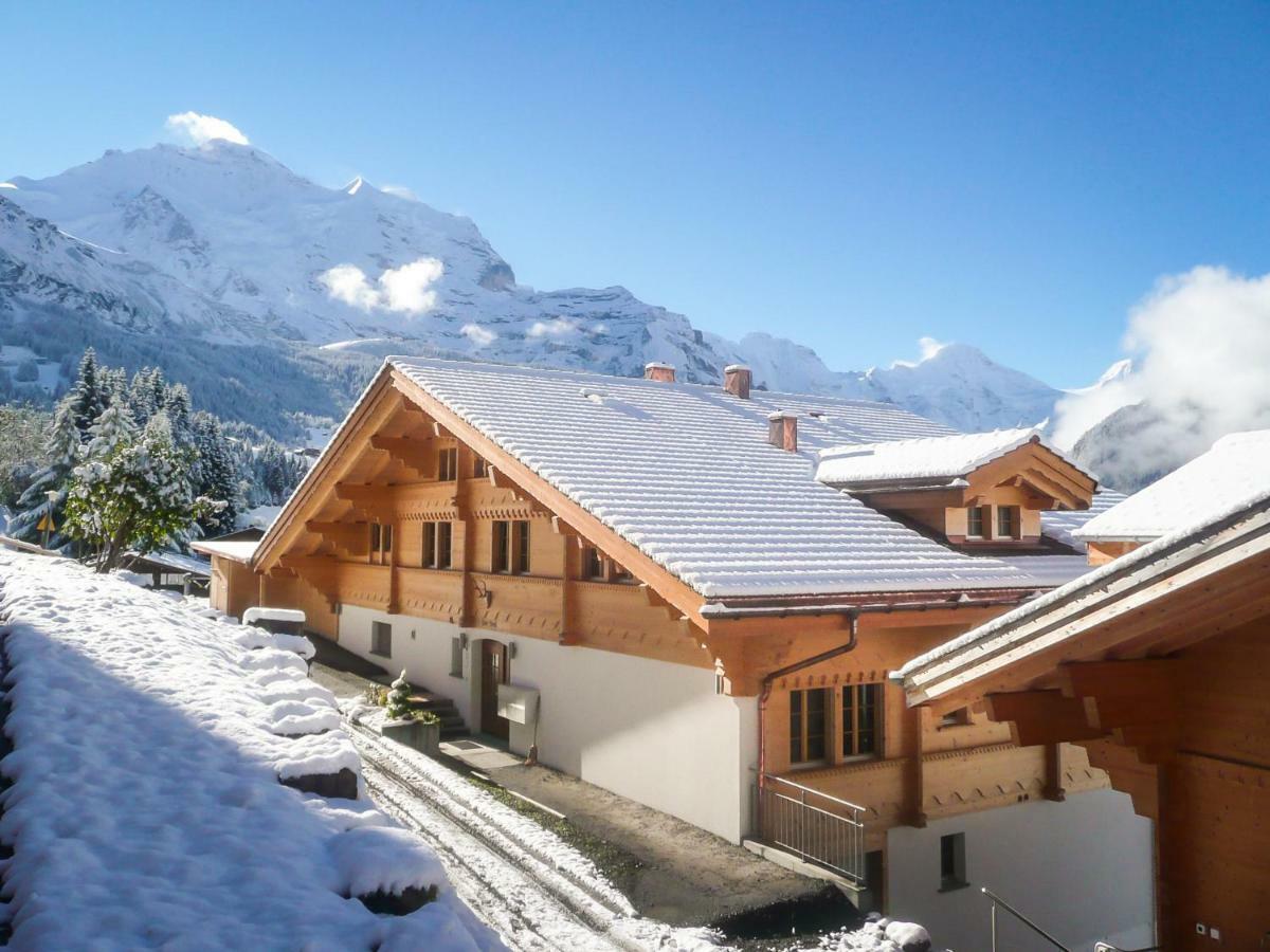 Holiday Flat #1, Chalet Aberot, Wengen, Switzerland 외부 사진