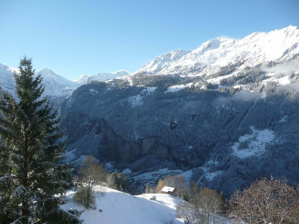 Holiday Flat #1, Chalet Aberot, Wengen, Switzerland 외부 사진