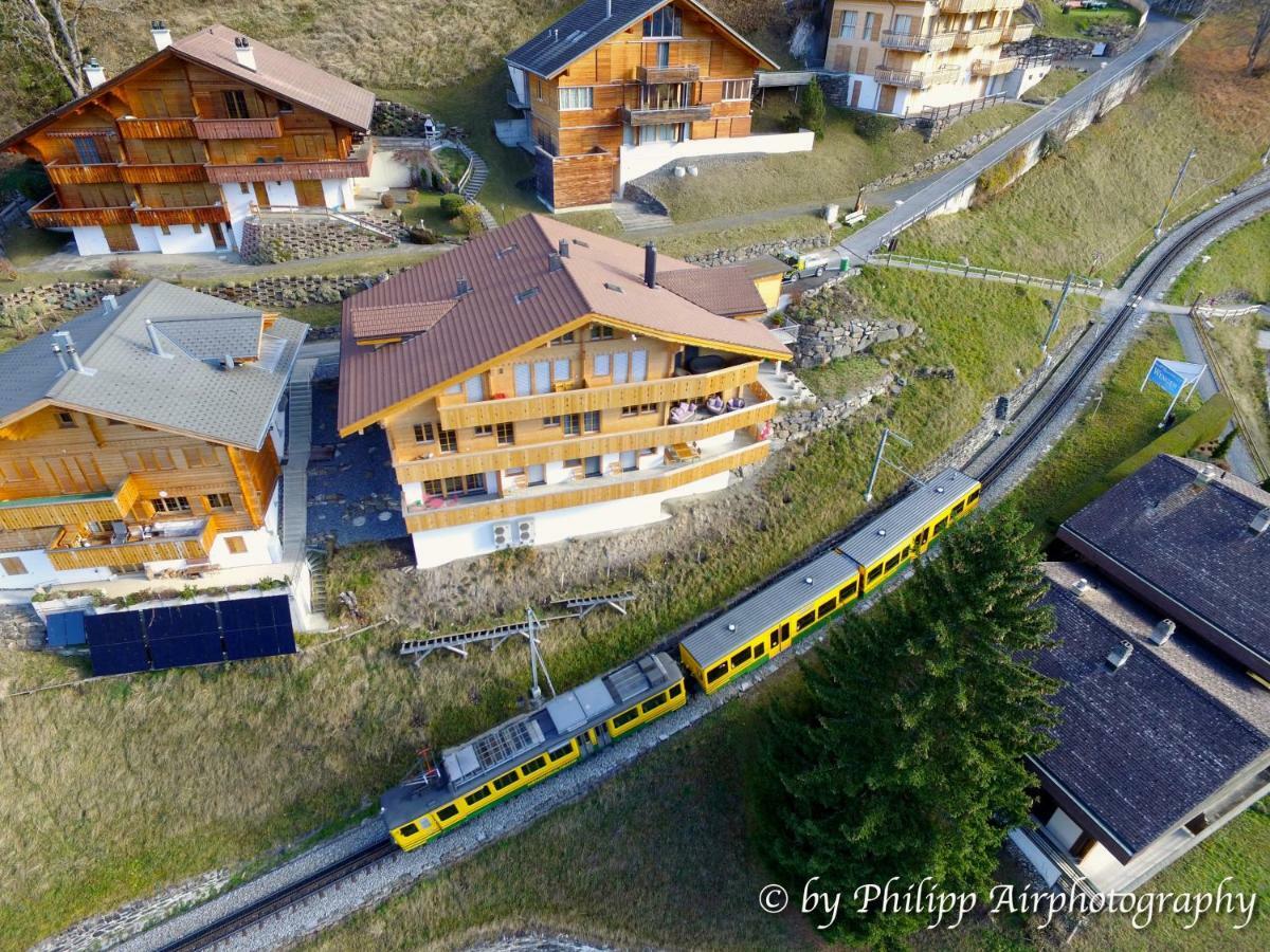 Holiday Flat #1, Chalet Aberot, Wengen, Switzerland 외부 사진
